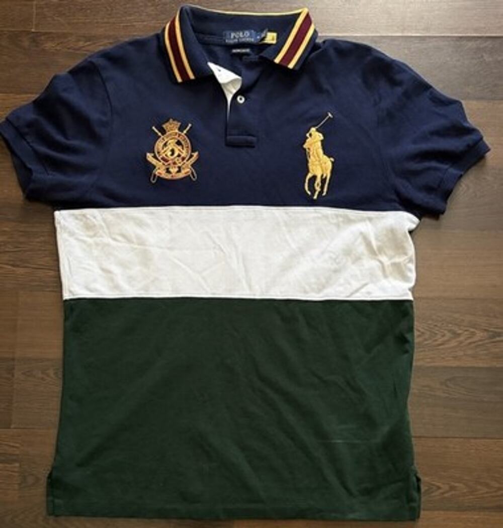 Polo Ralph Lauren Big Pony Crest Slim Fit Polo Shirt Med